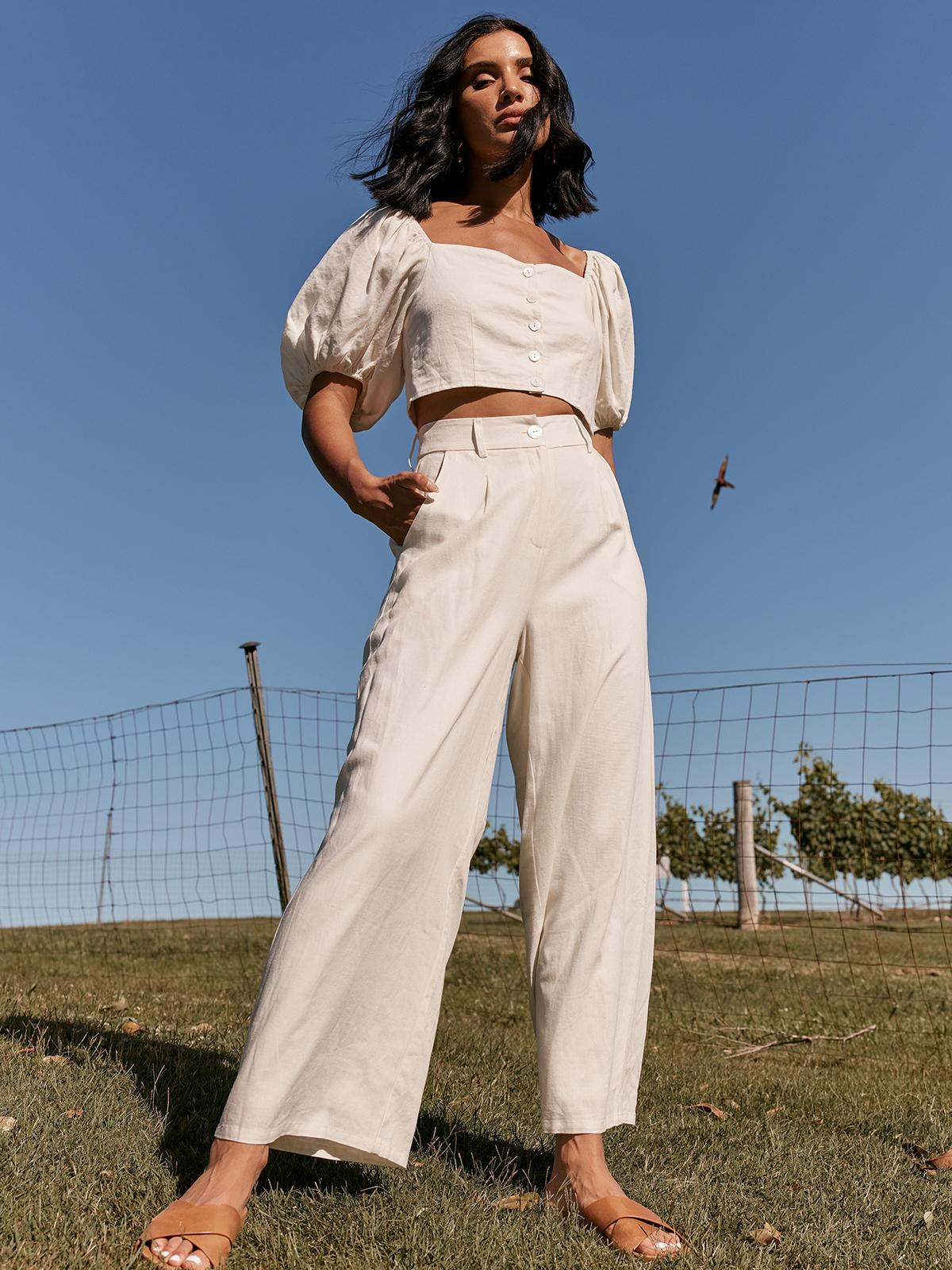 Ari Pants - White