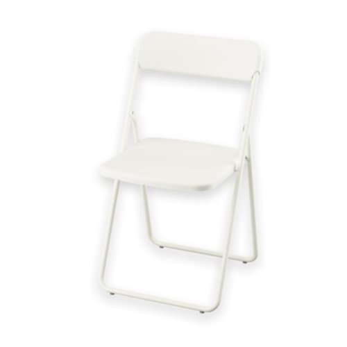 VIHALS Folding chair, white