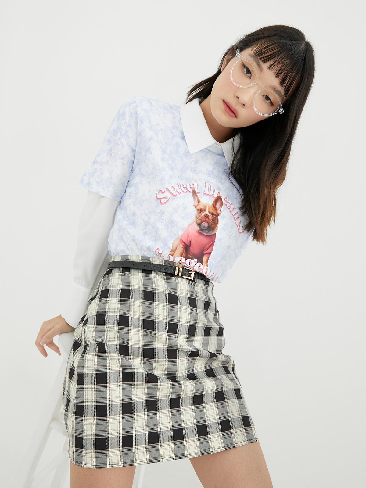 Cat & Dog Tee - Lilac