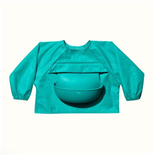 OXO Tot Sleeved Roll-Up Bib - Teal