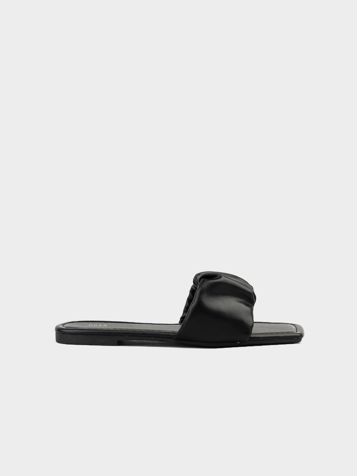 Crumble Flat Slides - Black