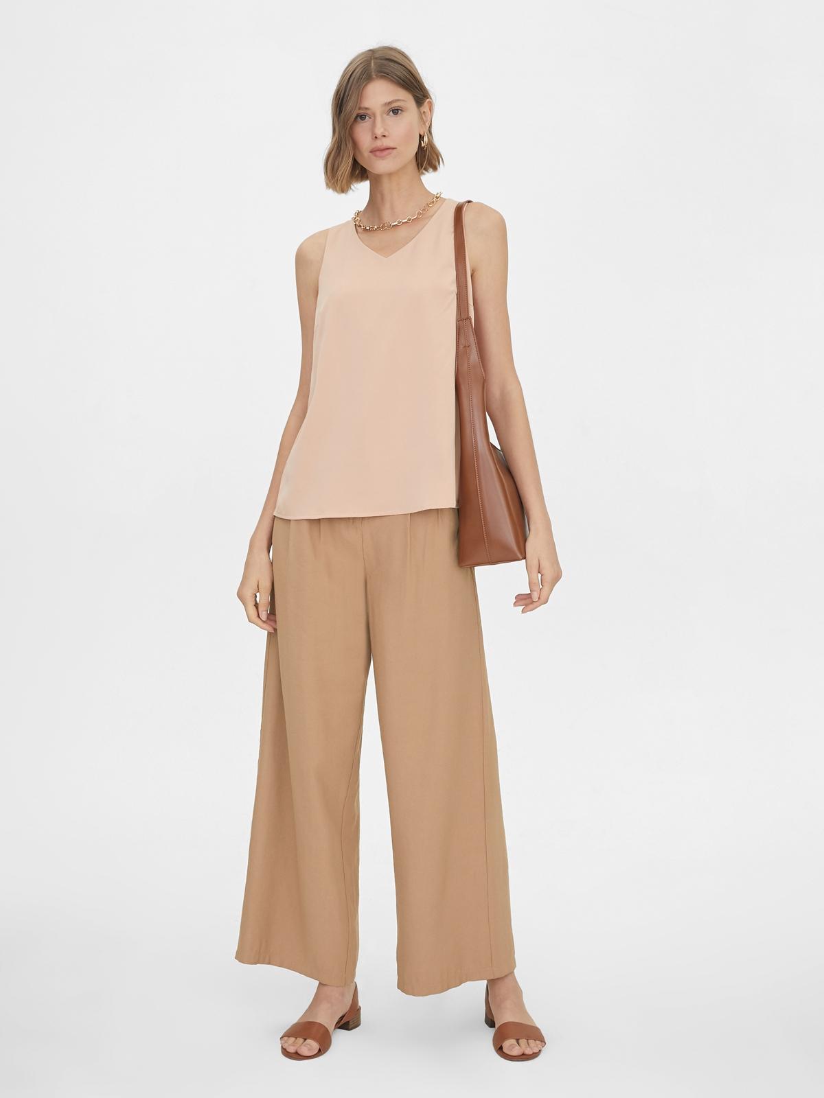 Halter Loose Tank Top - Pink