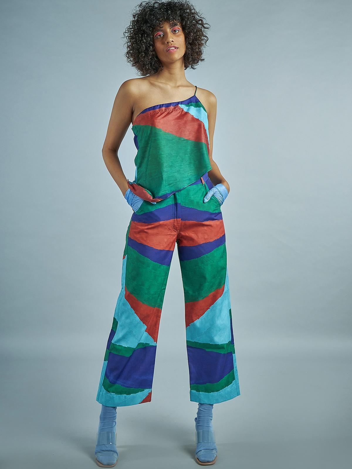 Richmond One Shoulder Top - Multi Color