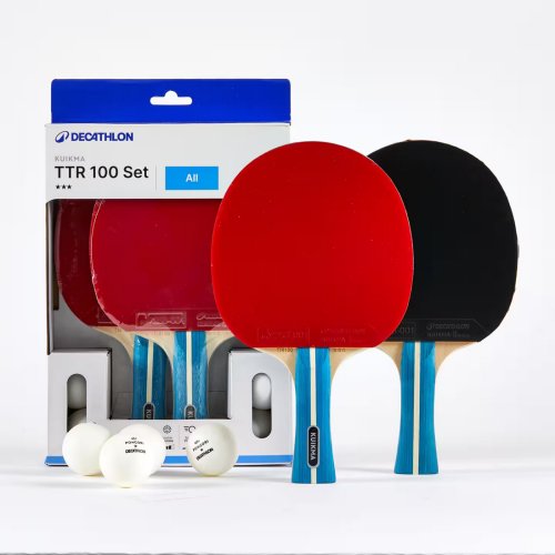Table Tennis Set TTR 100 Versatile ITTF School (2 Bats 4 Balls)