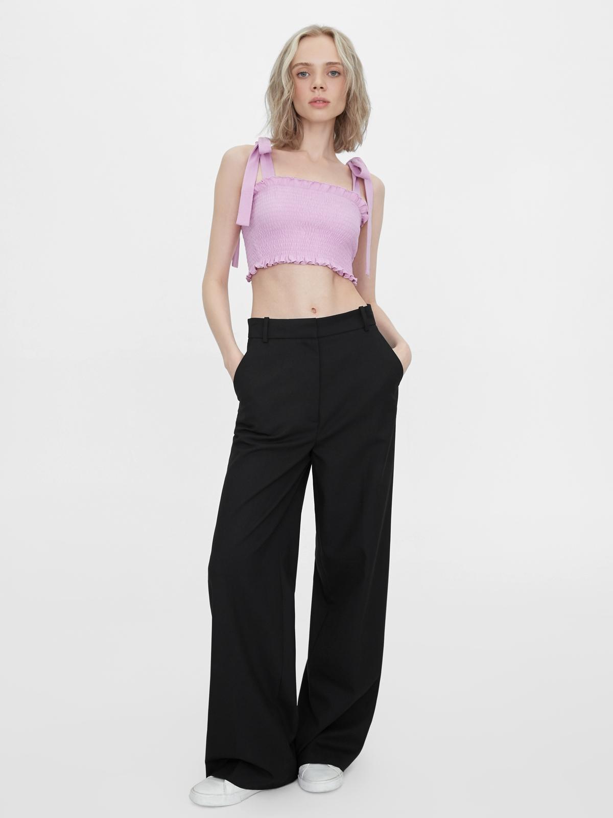 Sustainable Tie Shoulder Cami - Purple