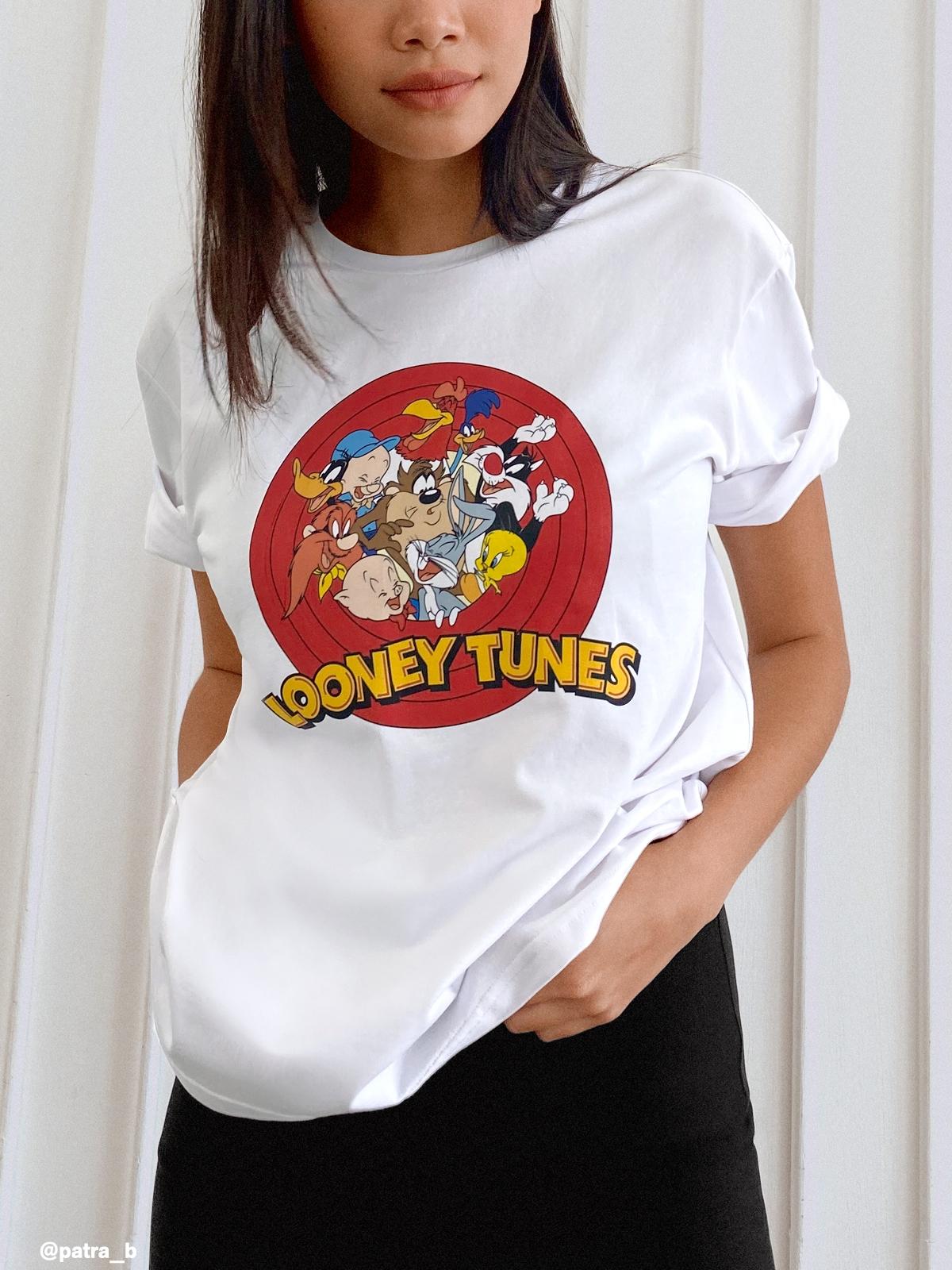 Looney Tunes Relax Fit Graphic Tee - White
