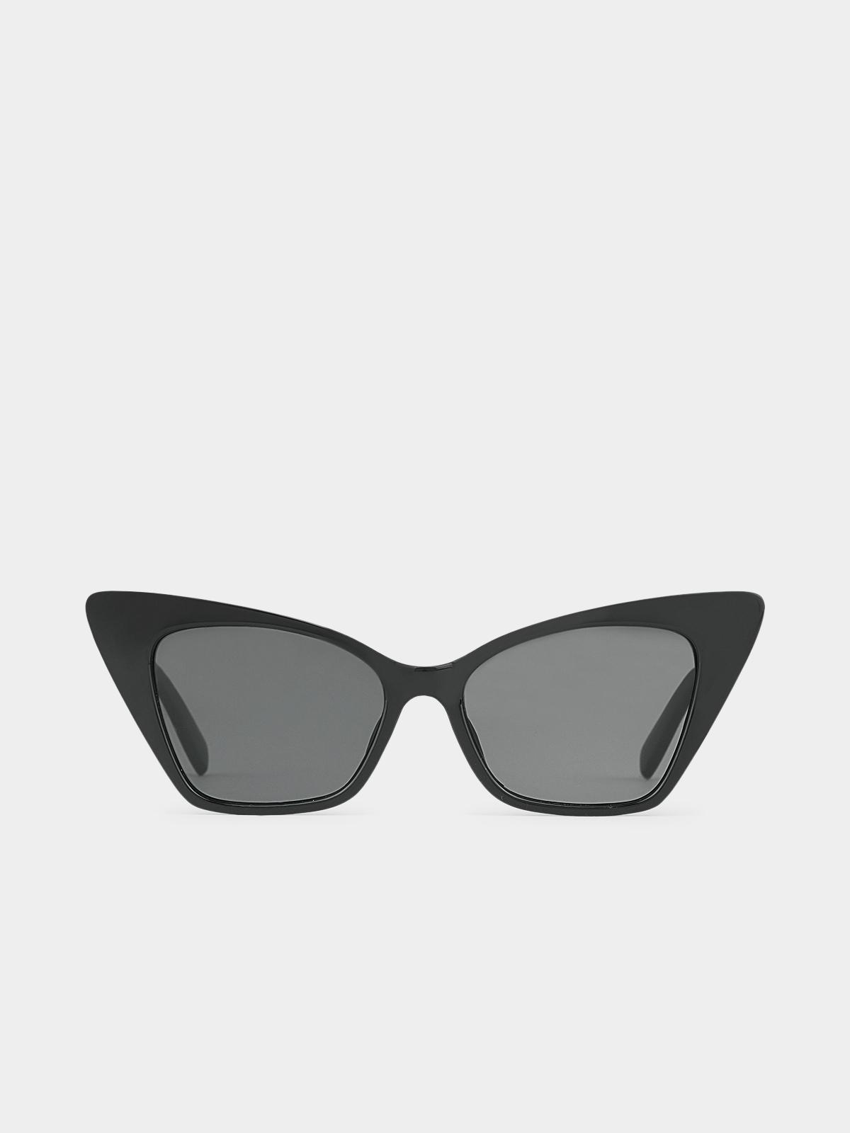 Square Cat Eye Sunglasses - Black