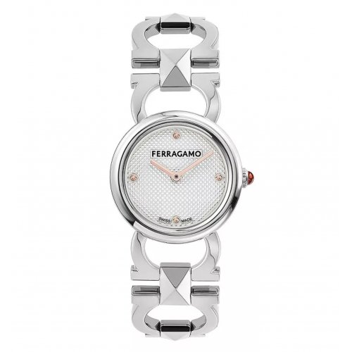 FERRAGAMO Double Gancini Stud Watch, 25mm