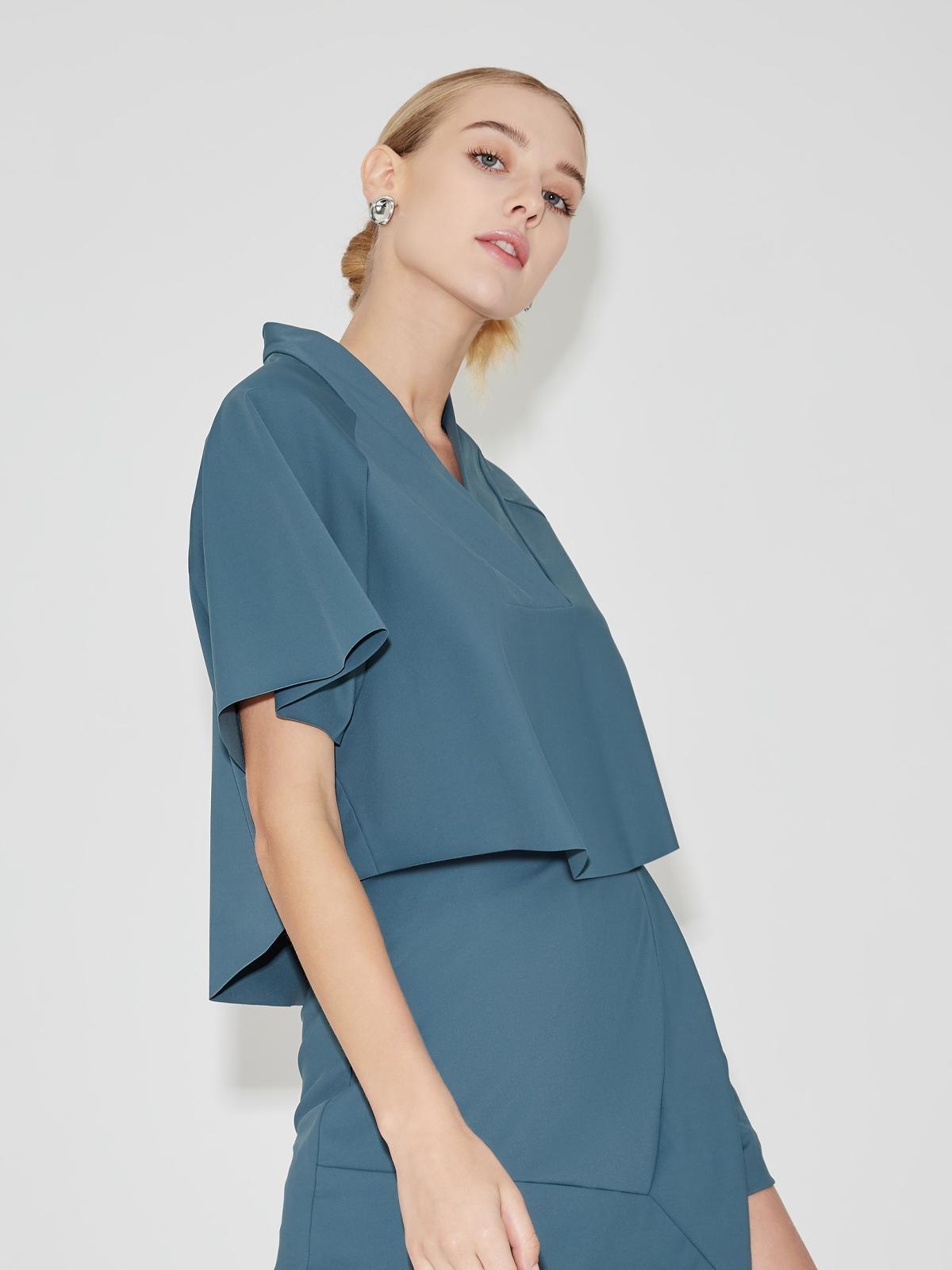 Kimo Crop Top - Blue