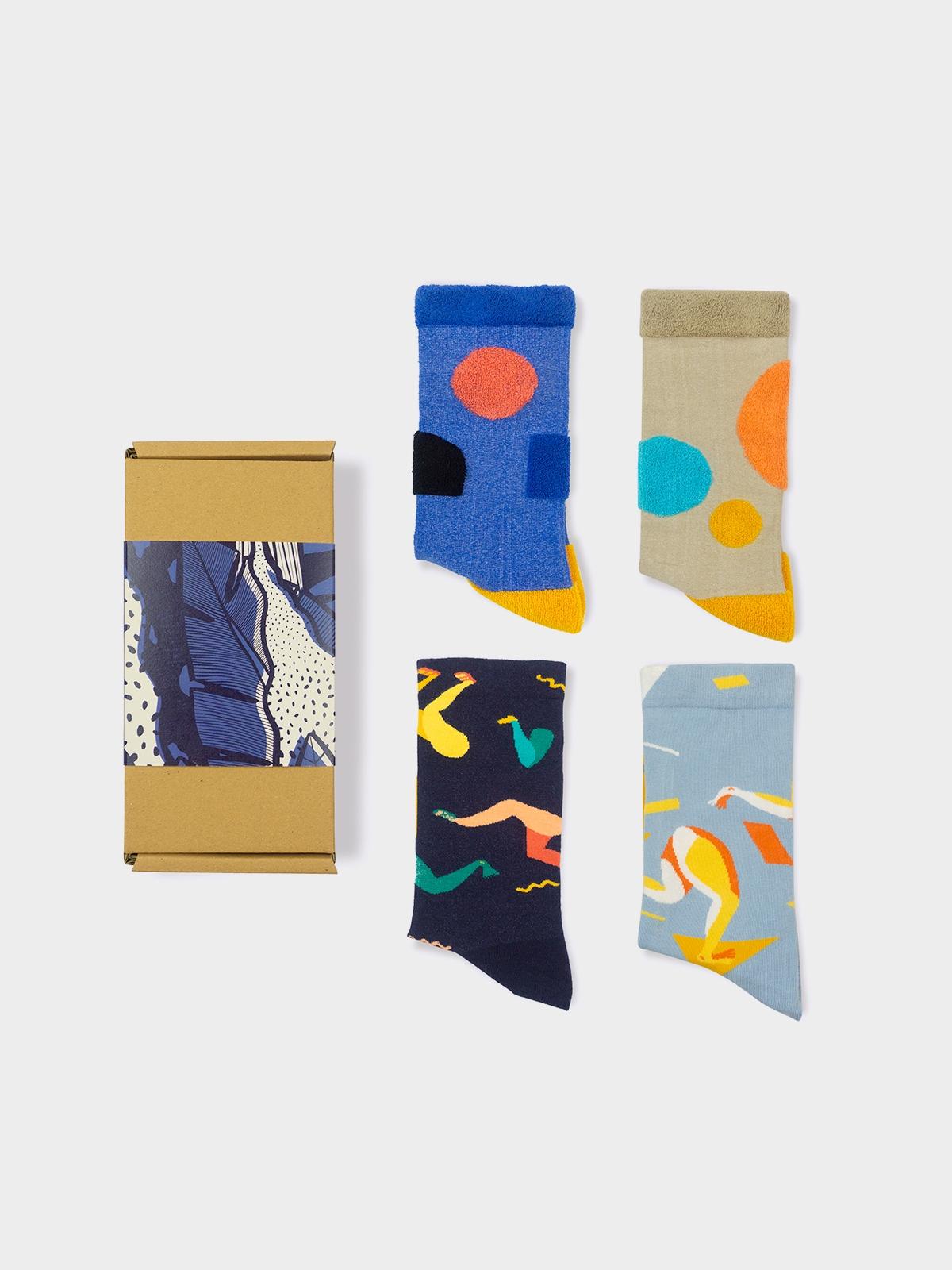 4 in 1 Holiday Gift Box C - Multi color