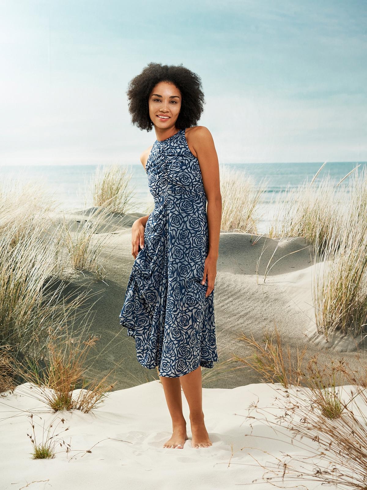 La Rose Dress - Blue