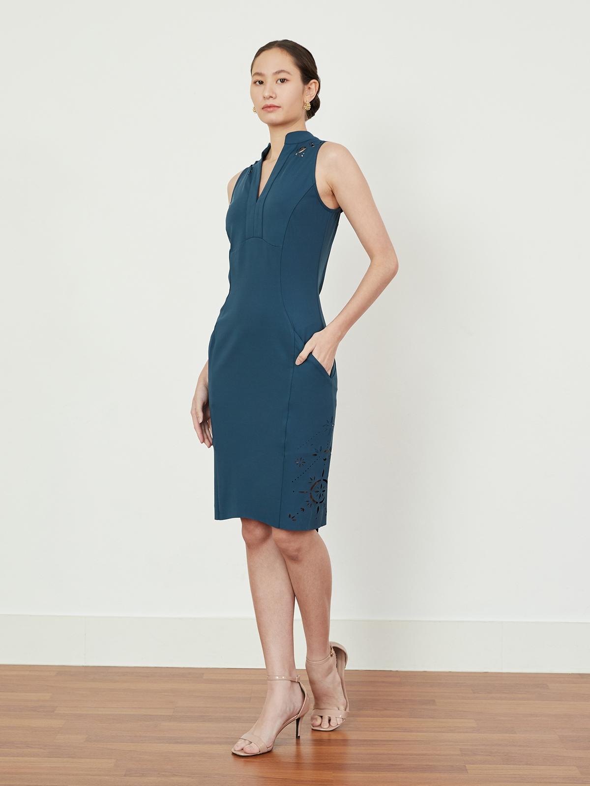 Celo Dress - Peacock Green