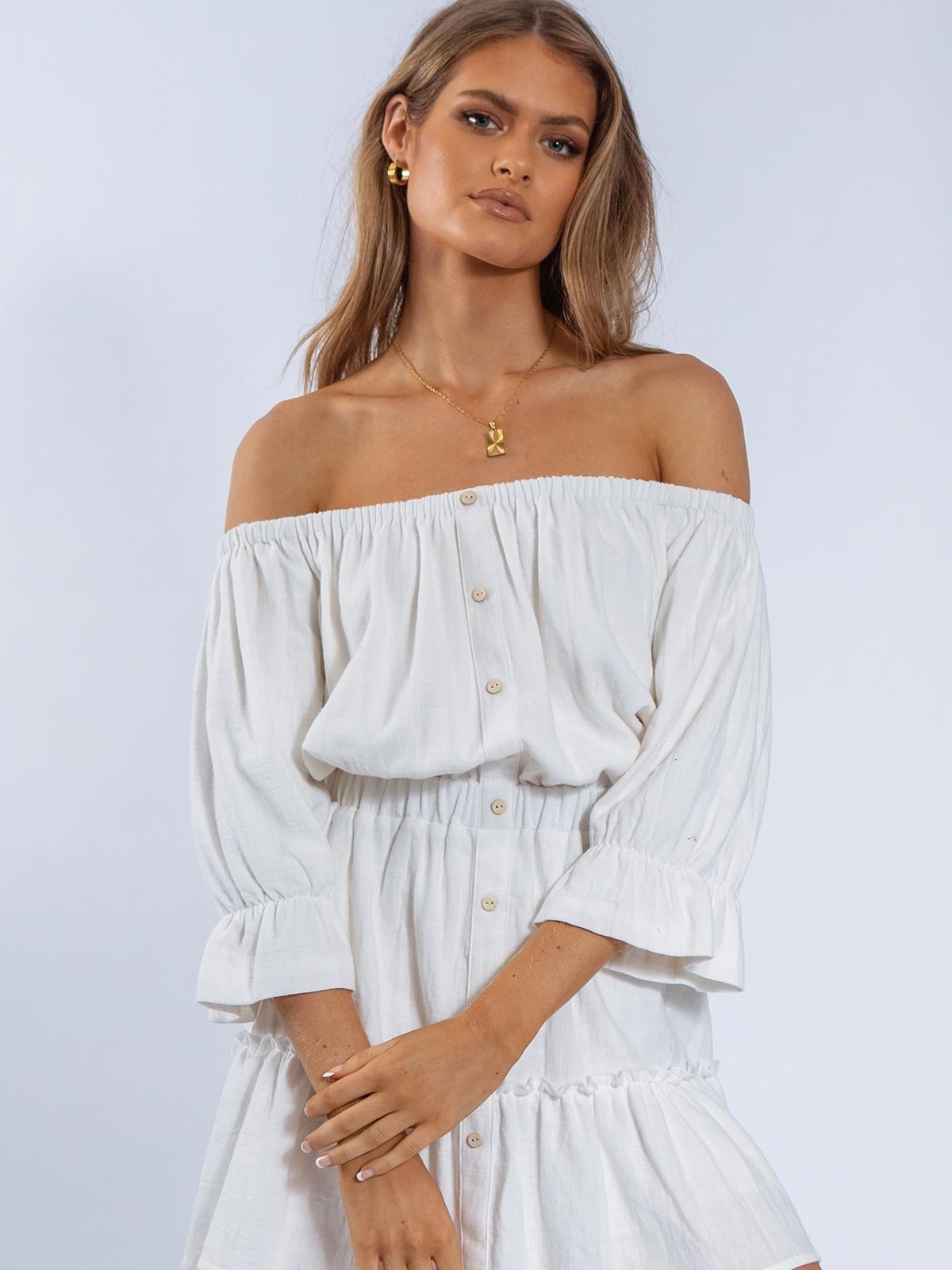 Anne Mini Dress - White