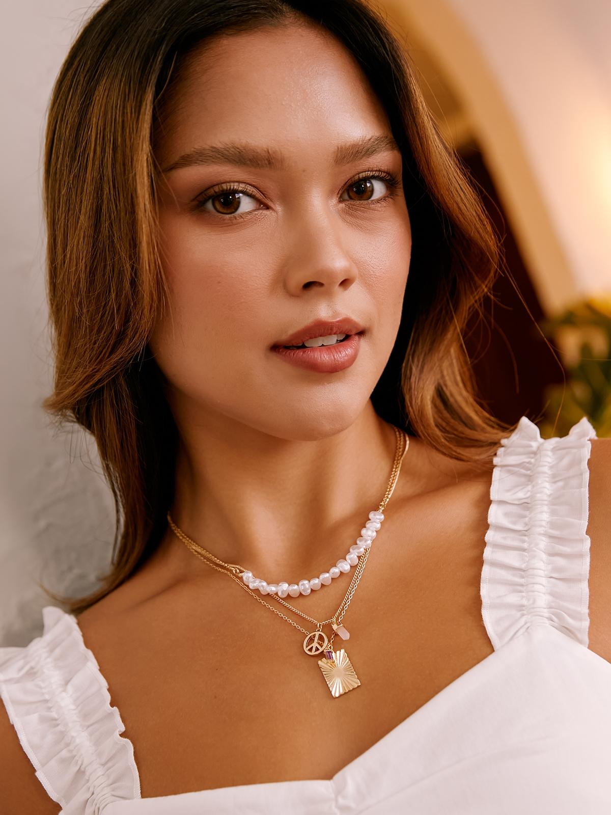 Layered Chain Necklace - Gold