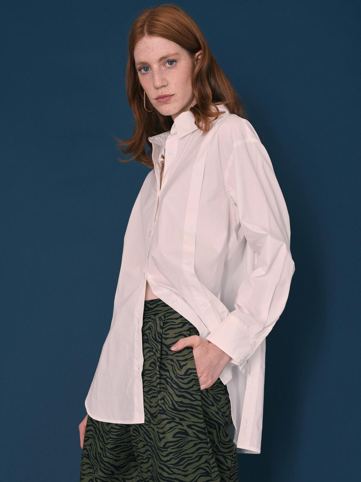 Polar Multi Placket Shirt - White