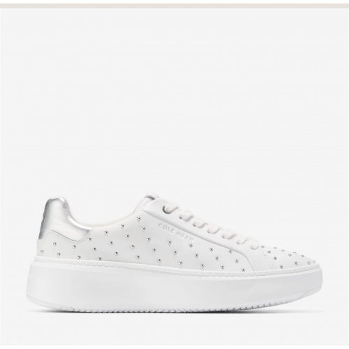  Women's GRANDPRØ TOPSPIN SNEAKER - White