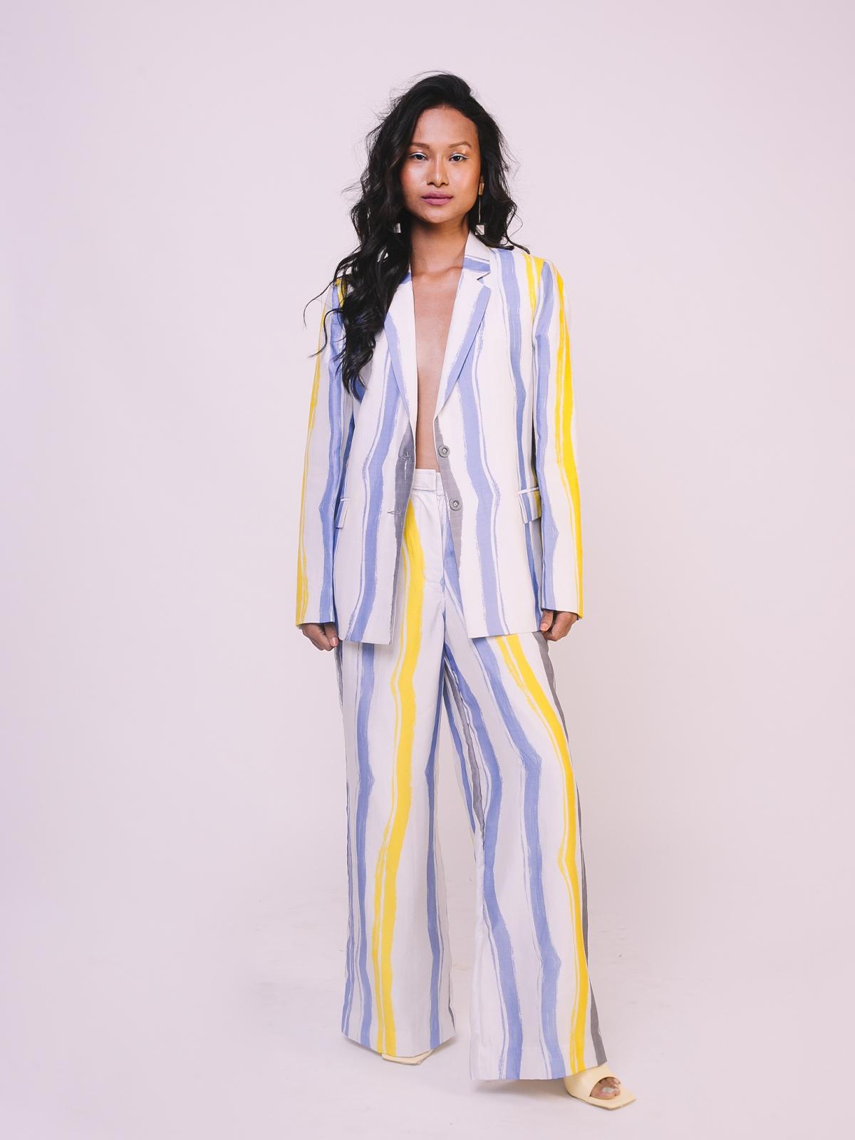 Primrose Striped Trousers - Multi Color