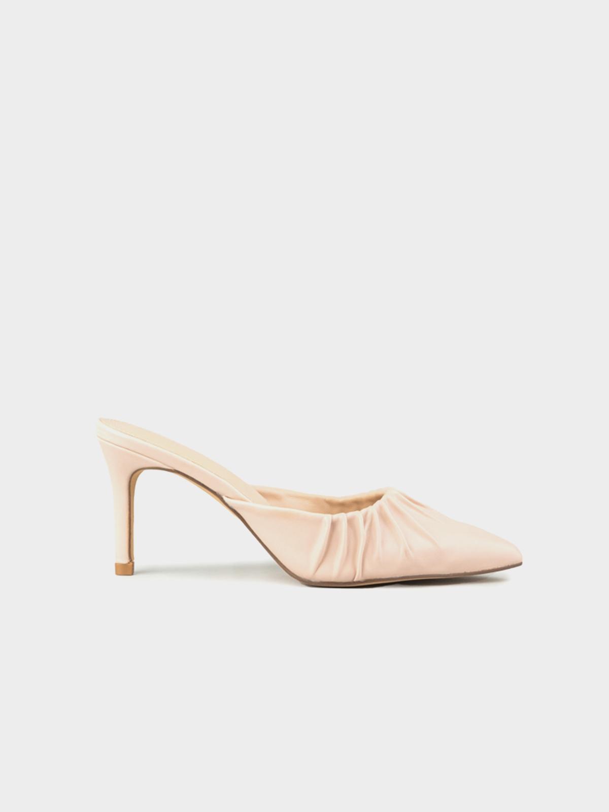 Crumble Heel Mule - Nude