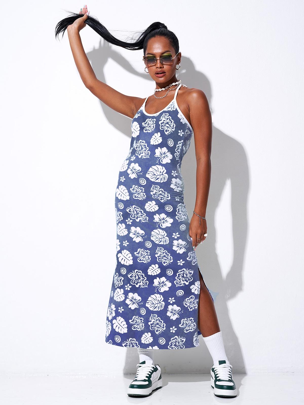 Pinicolada Midi Dress - Blue