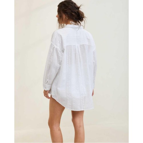 Aerie Seersucker Coverup Shirt