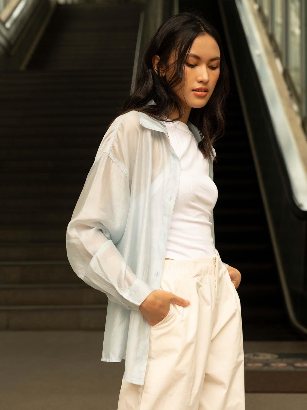 Pomelo Exclusive Opal Shirt - Blue