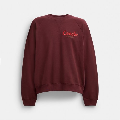 Coach Snake Script Sweatshirt