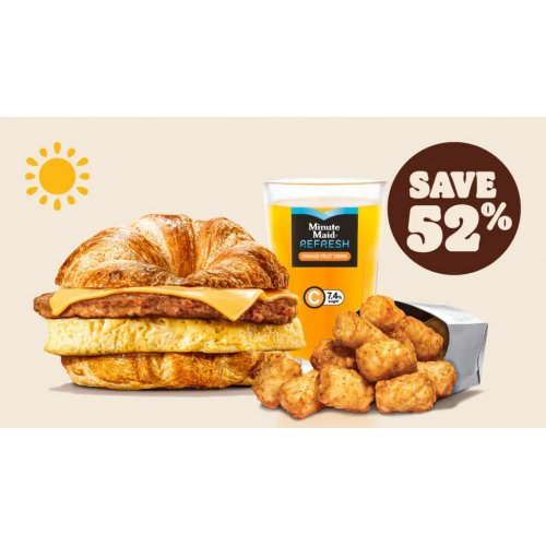 Fuel Up with a Full Breakfast Combo