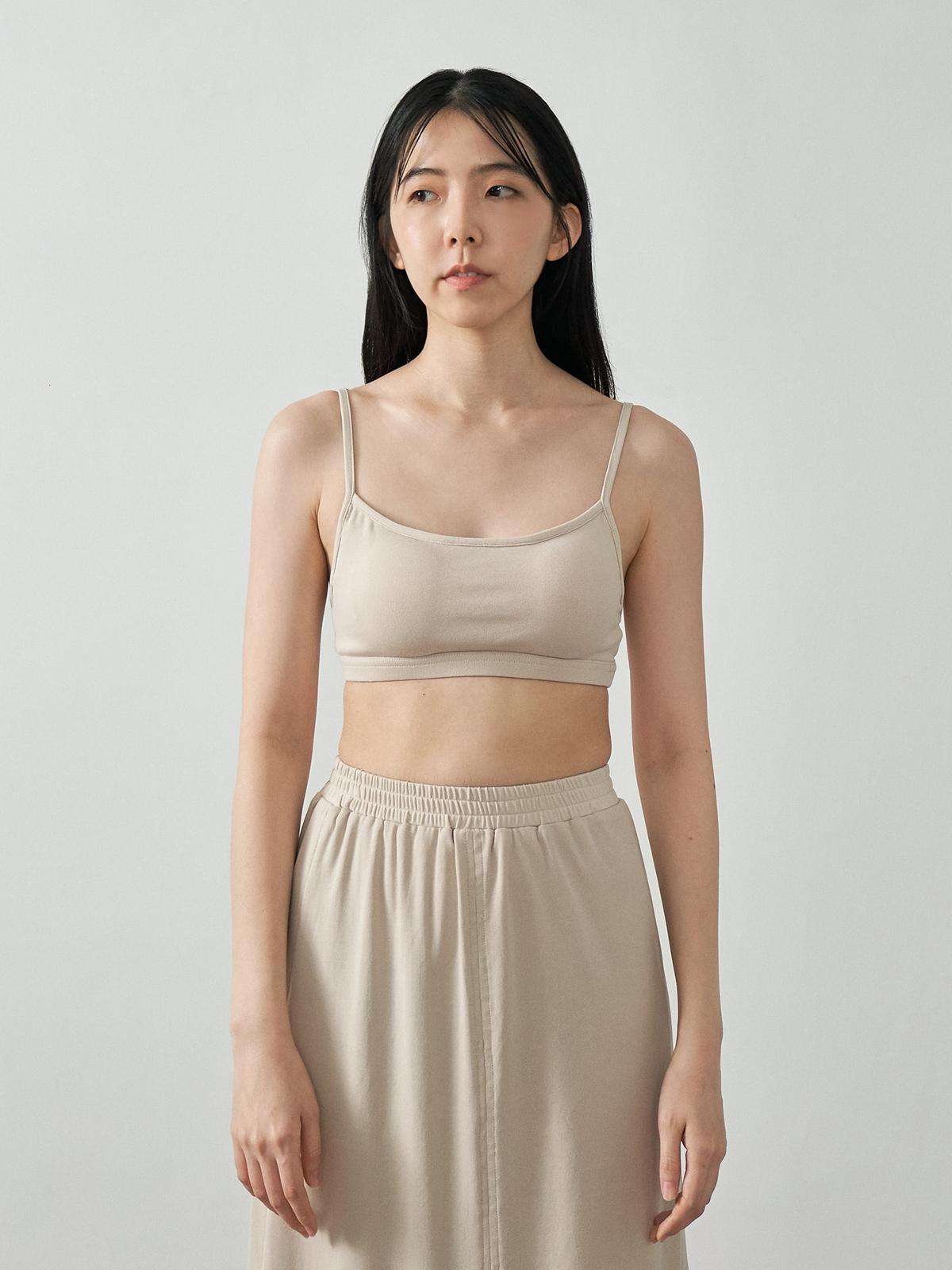 Sport Lounge Short Bra Top - Sand Beige