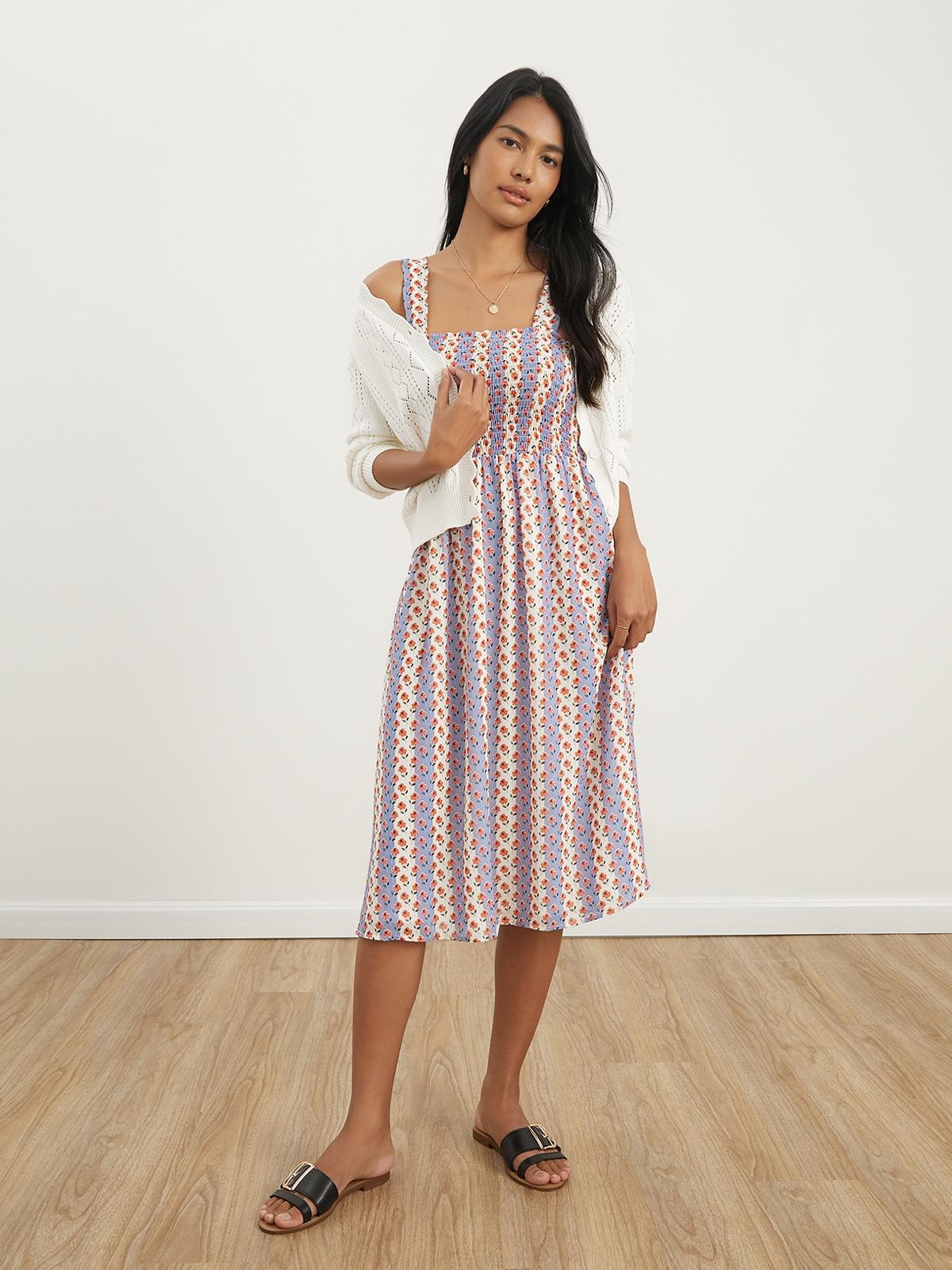 Floral Cami Dress - Blue