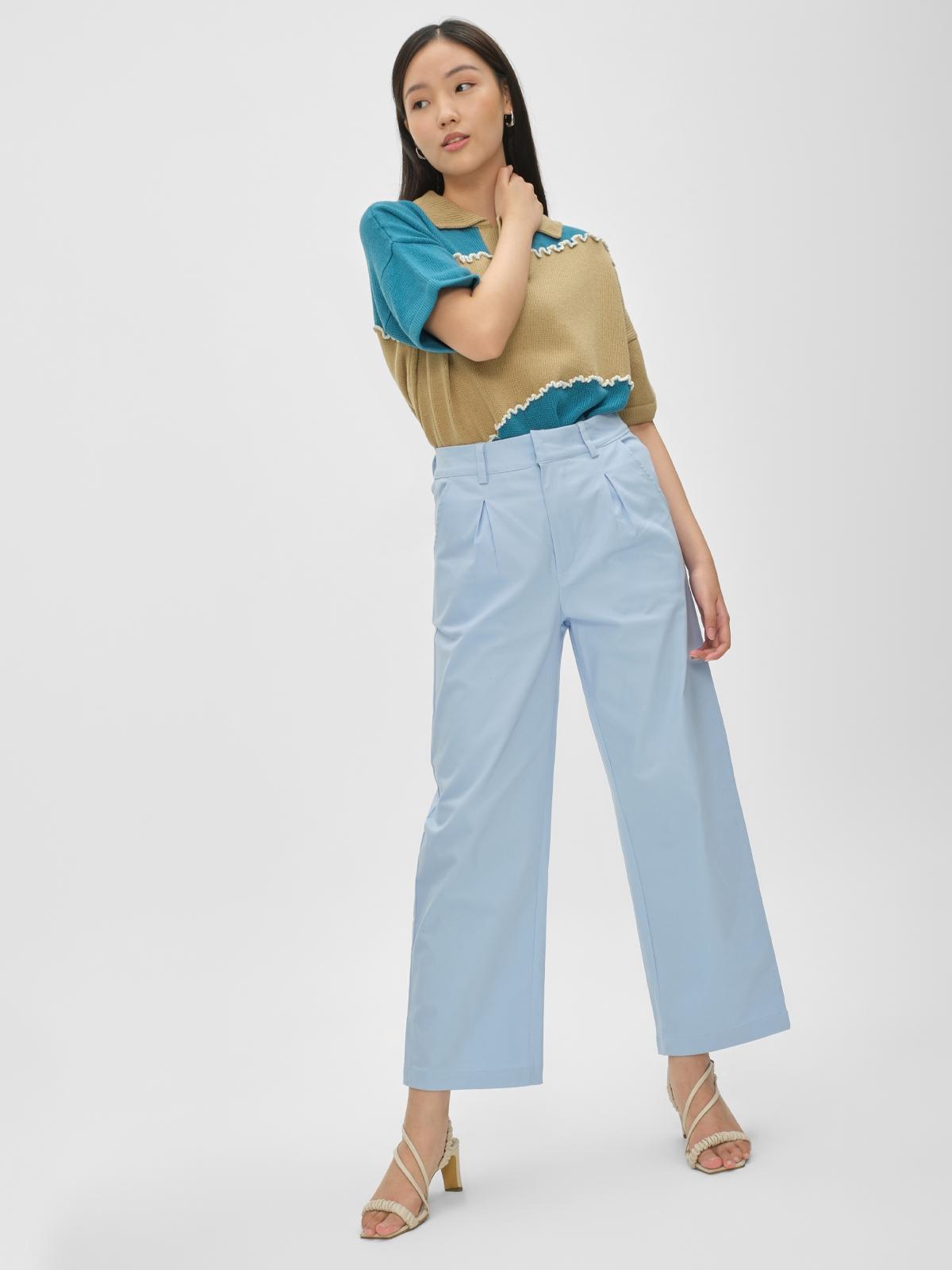 Pomelo Exclusive Saxon Pants - Blue