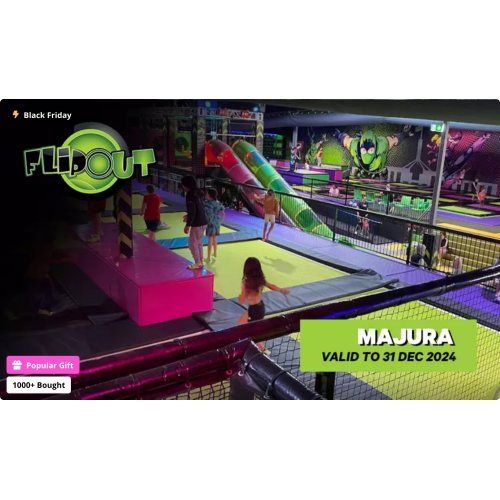 Trampoline Park Entry: 1- or 2-Hour for One Person