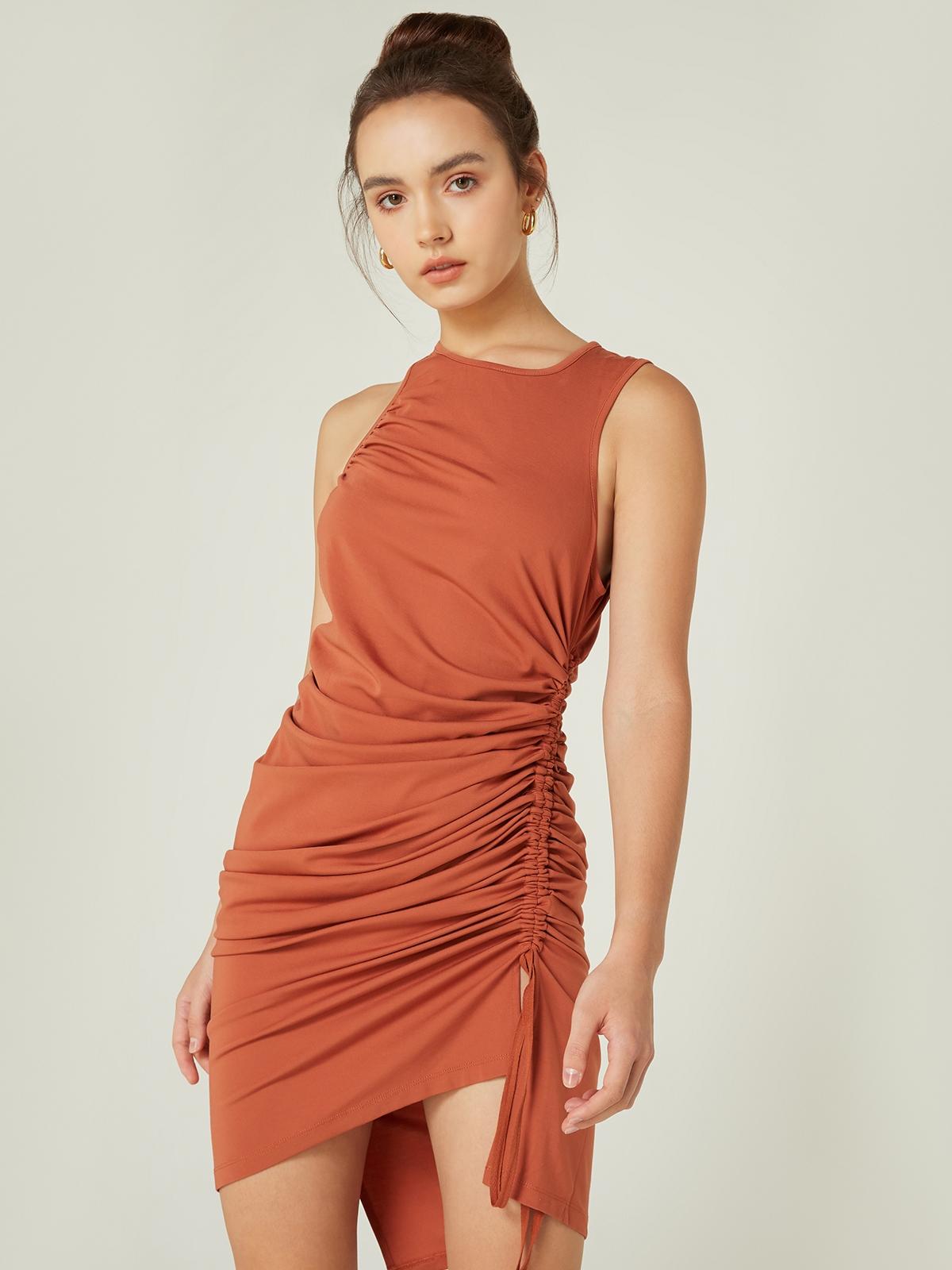 Unev Dress - Rust