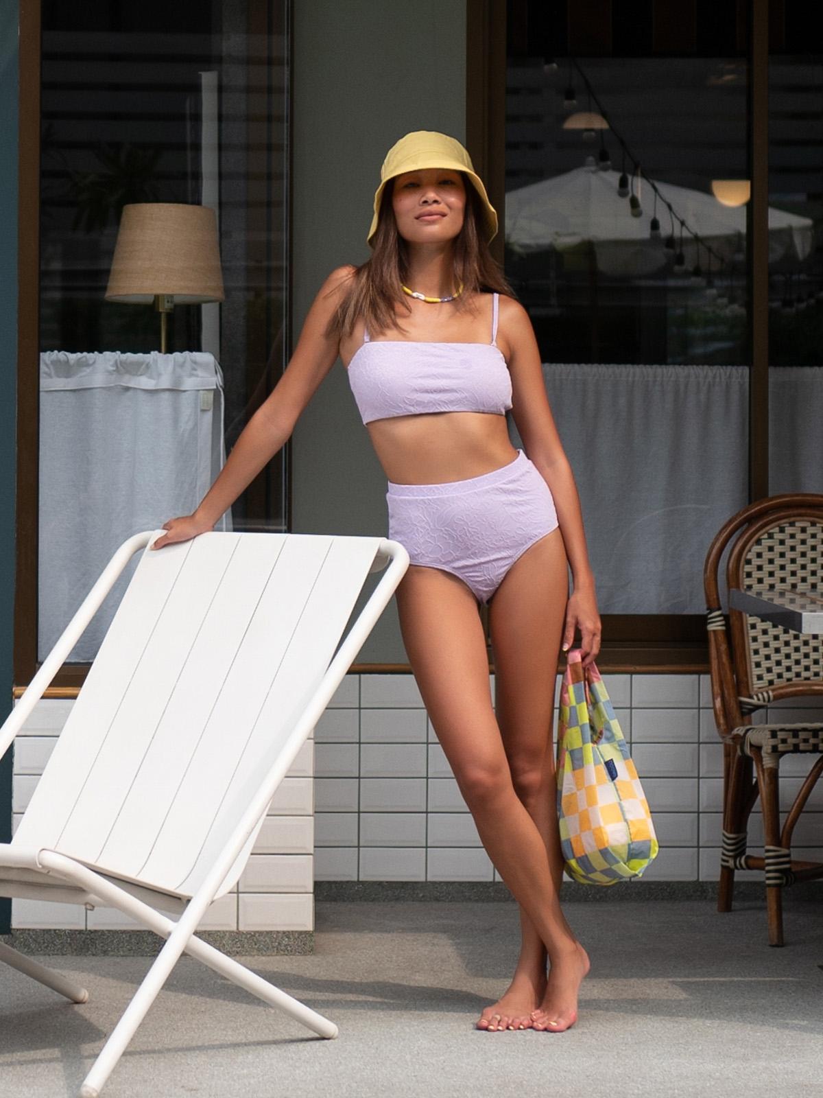 Boyshort Swim Bikini Bottom - Orchid