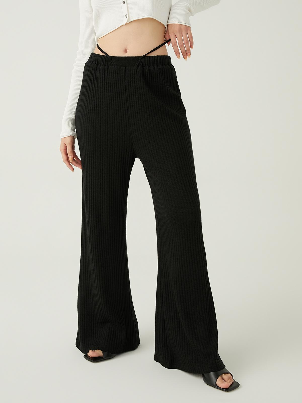 Flare Trousers - Black