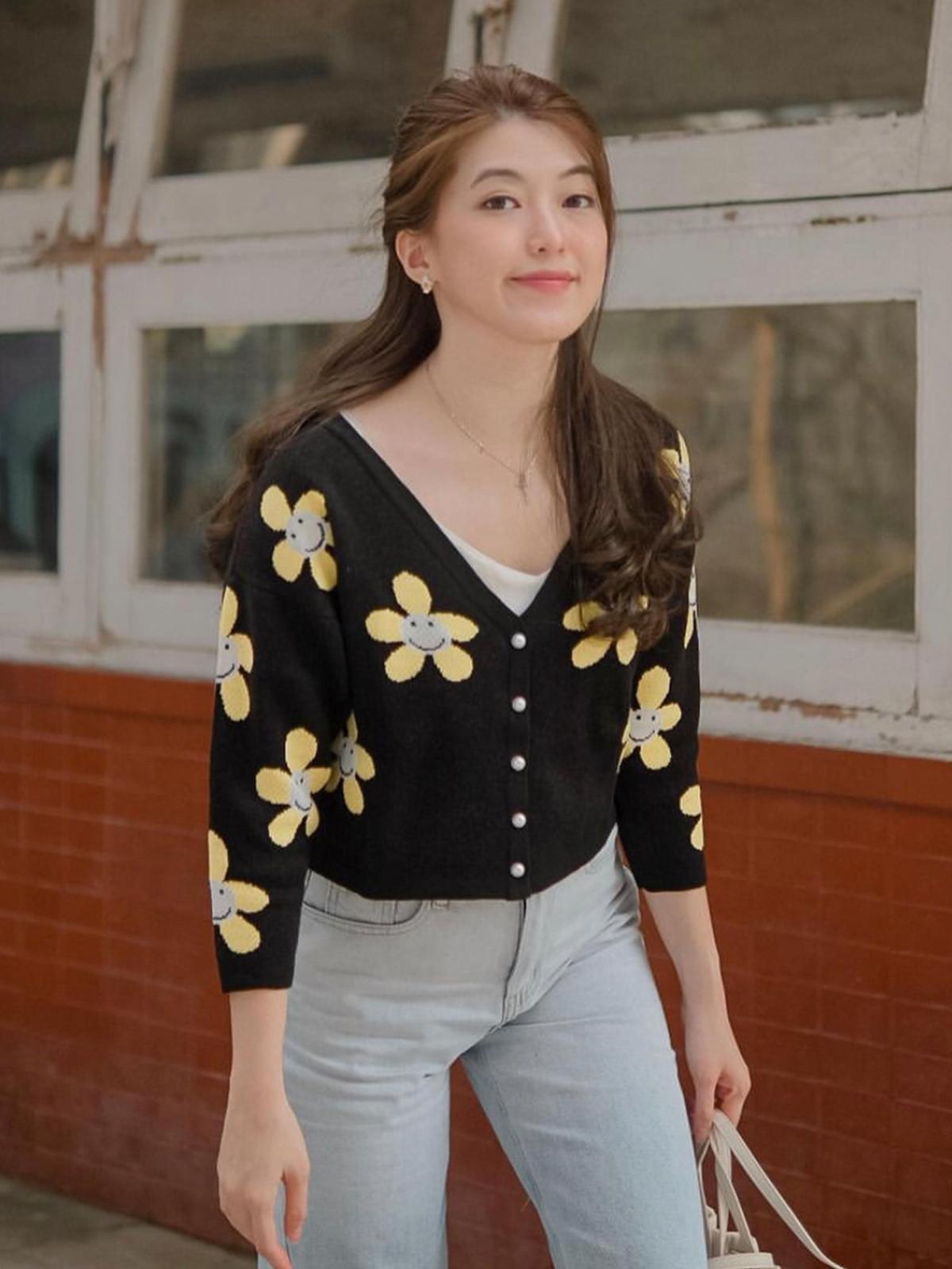 Flora Cardigan - Black