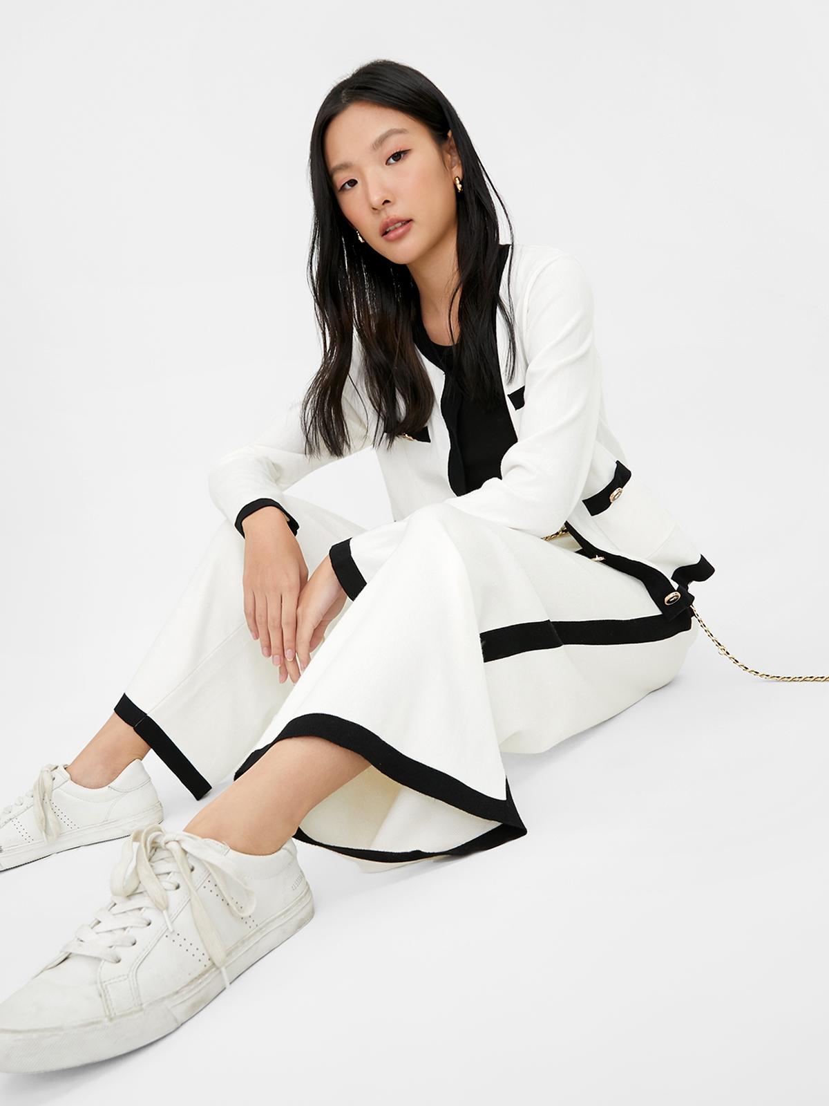 Barbie™ x Pomelo Trim Pants - Off-White