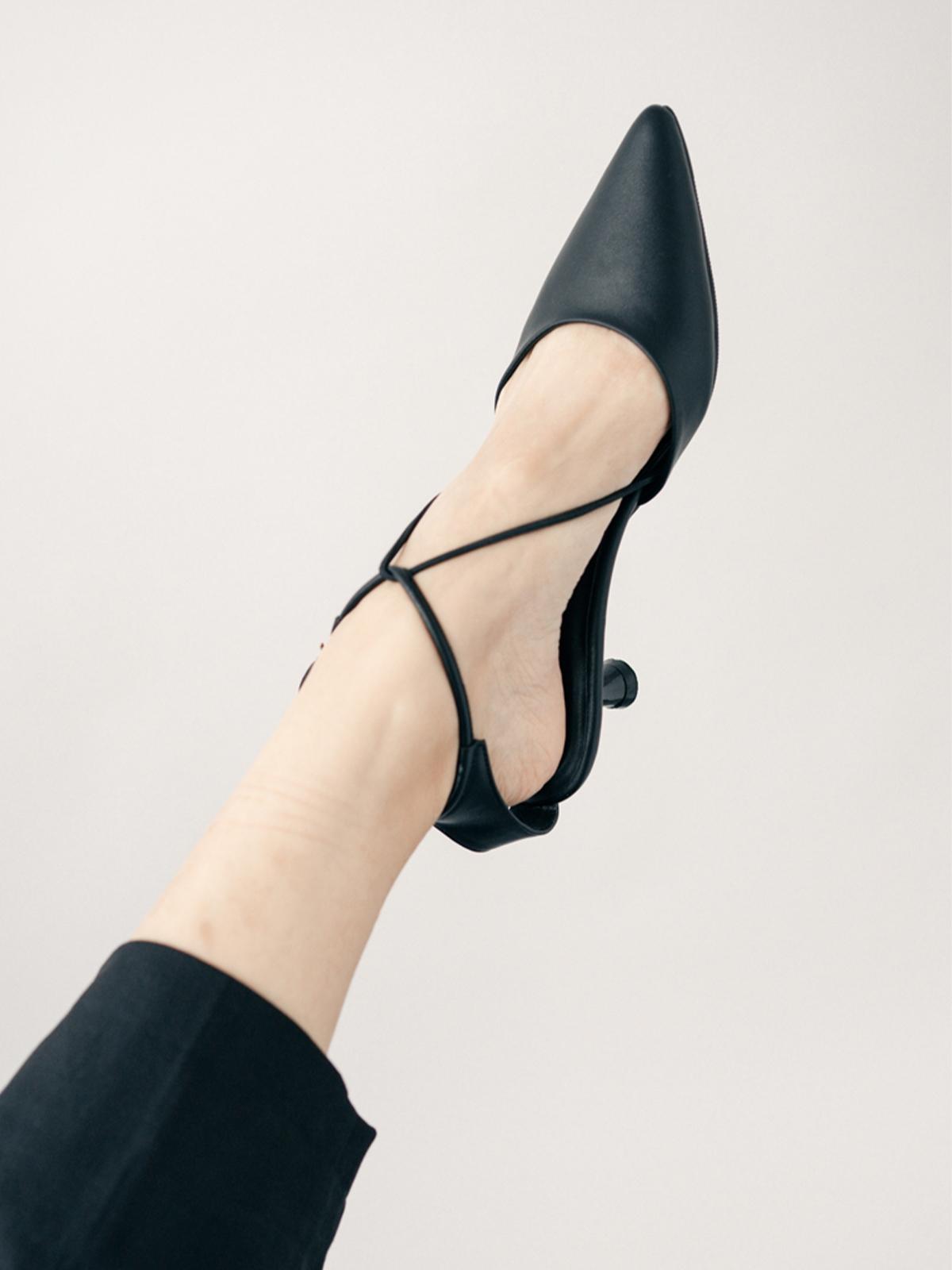 Harvey Kitten Heels - Black