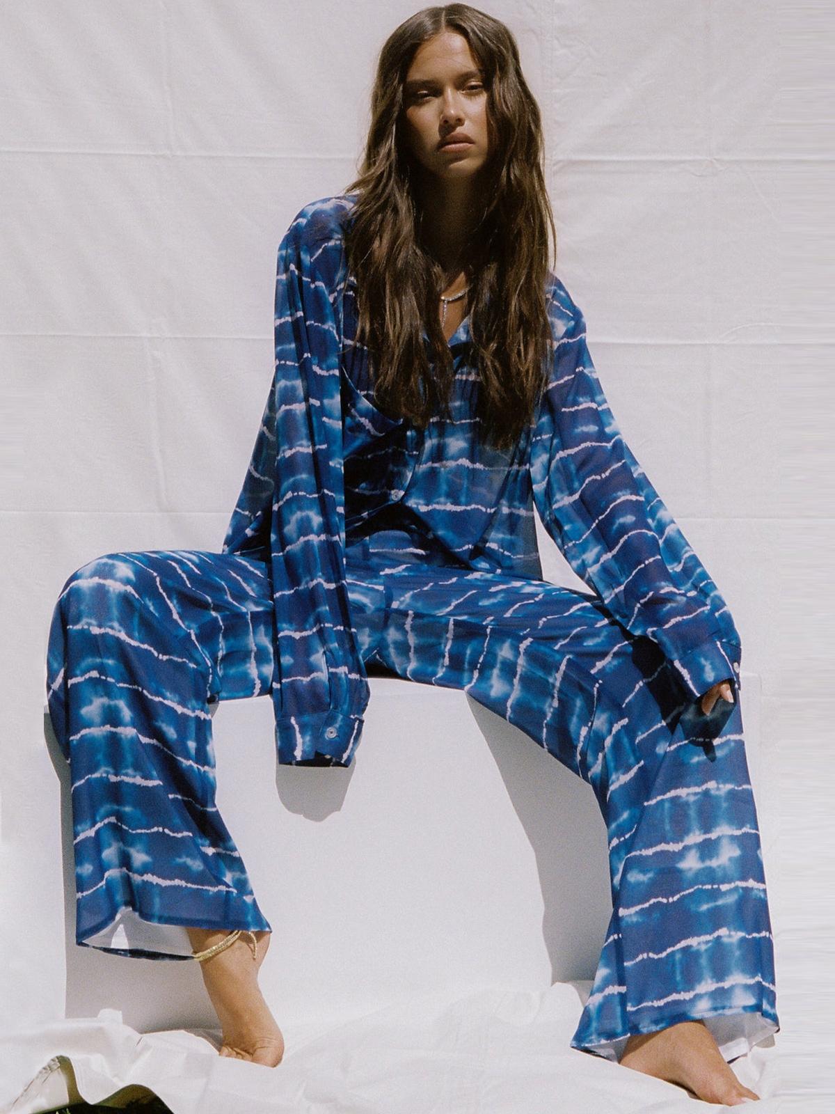 Oak Tie Dye Pants - Blue