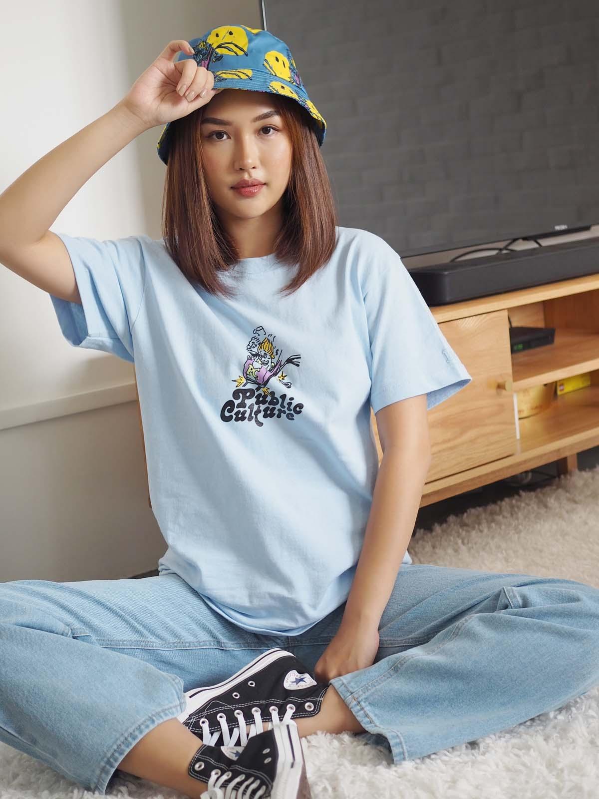 Roller Coaster Tee - Short Blue