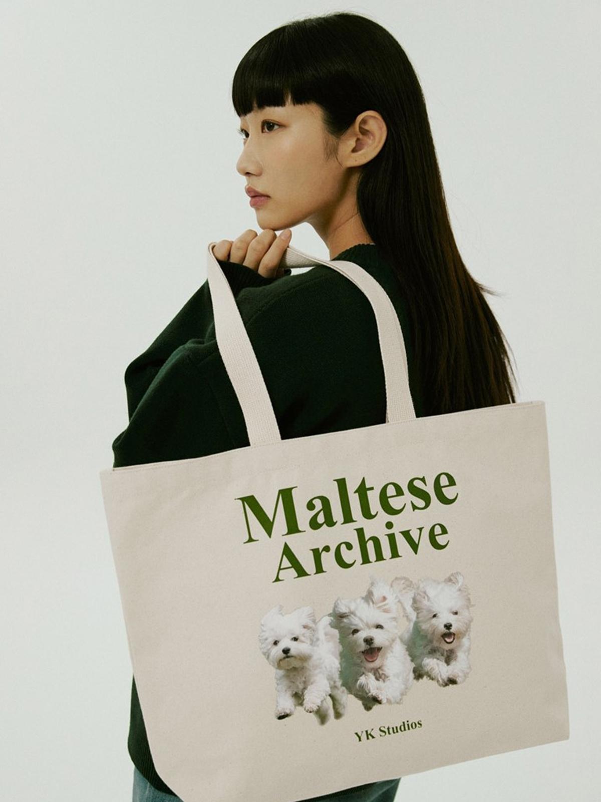 Waikei X Maltese Archive Ecobag - Ivory
