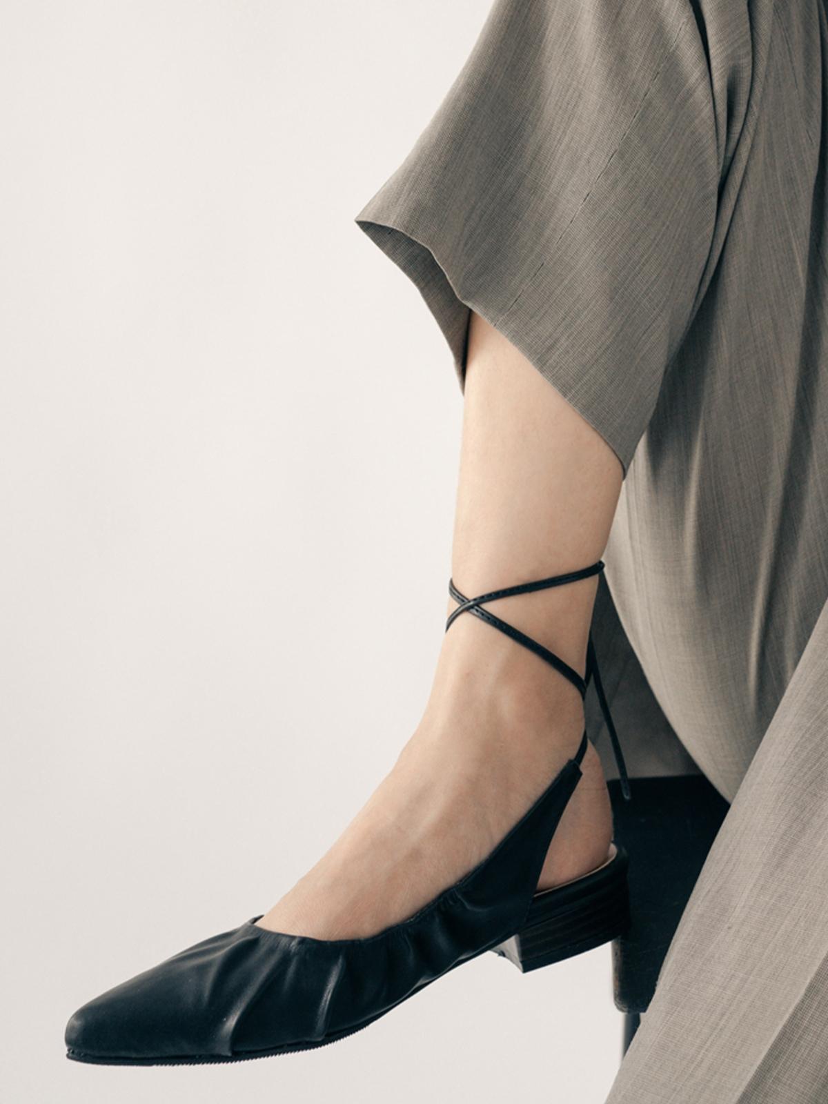 Kaia Strappy Shoes Black