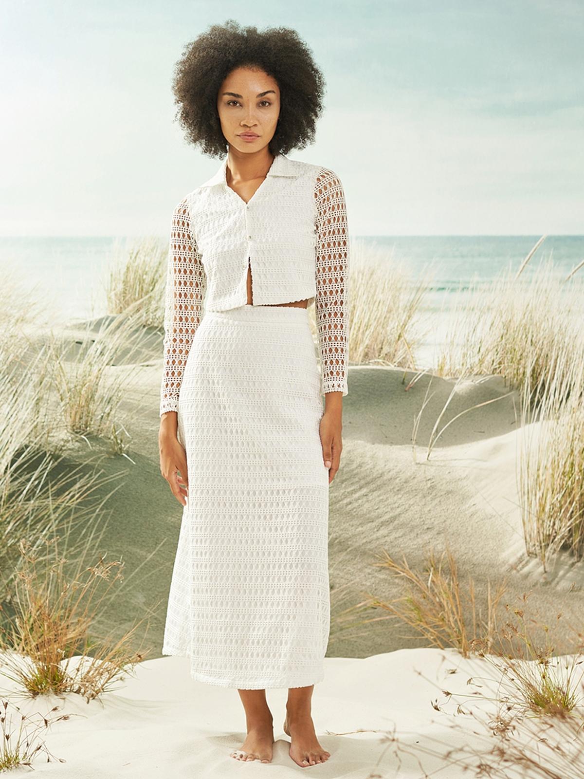 Sandy White Shirt - White