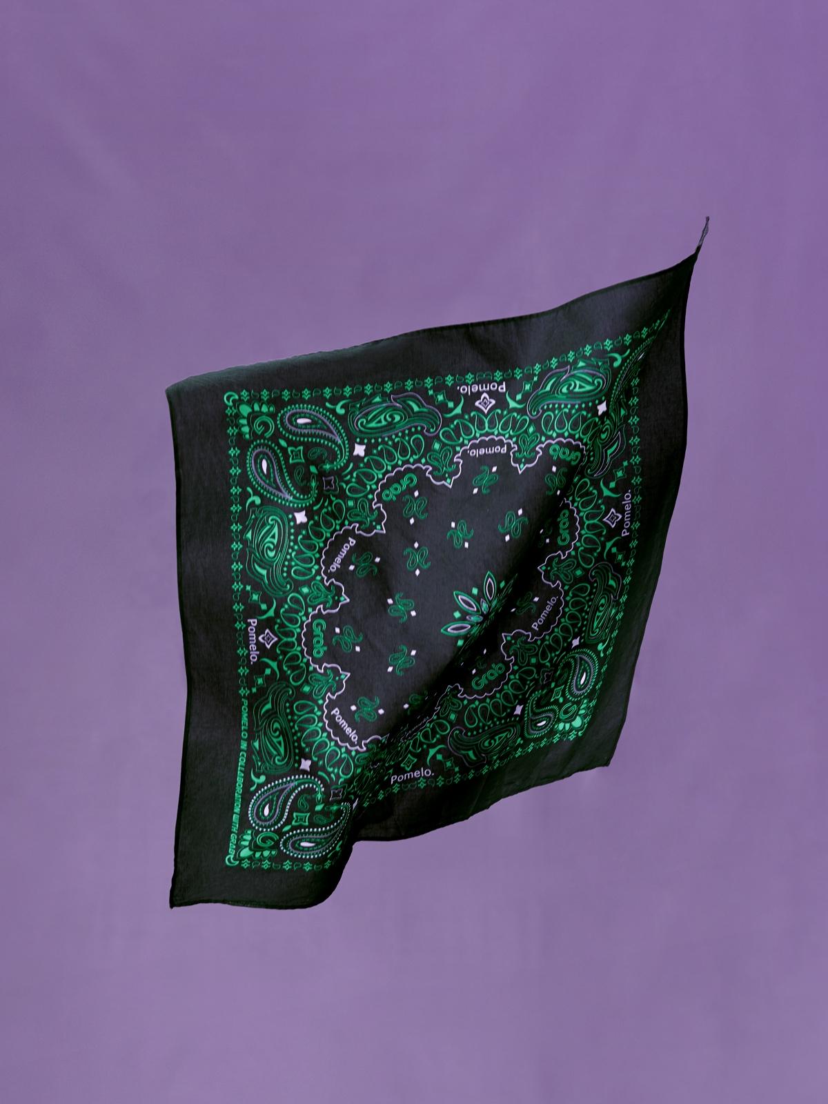 Grab Paisley Scarf - Black