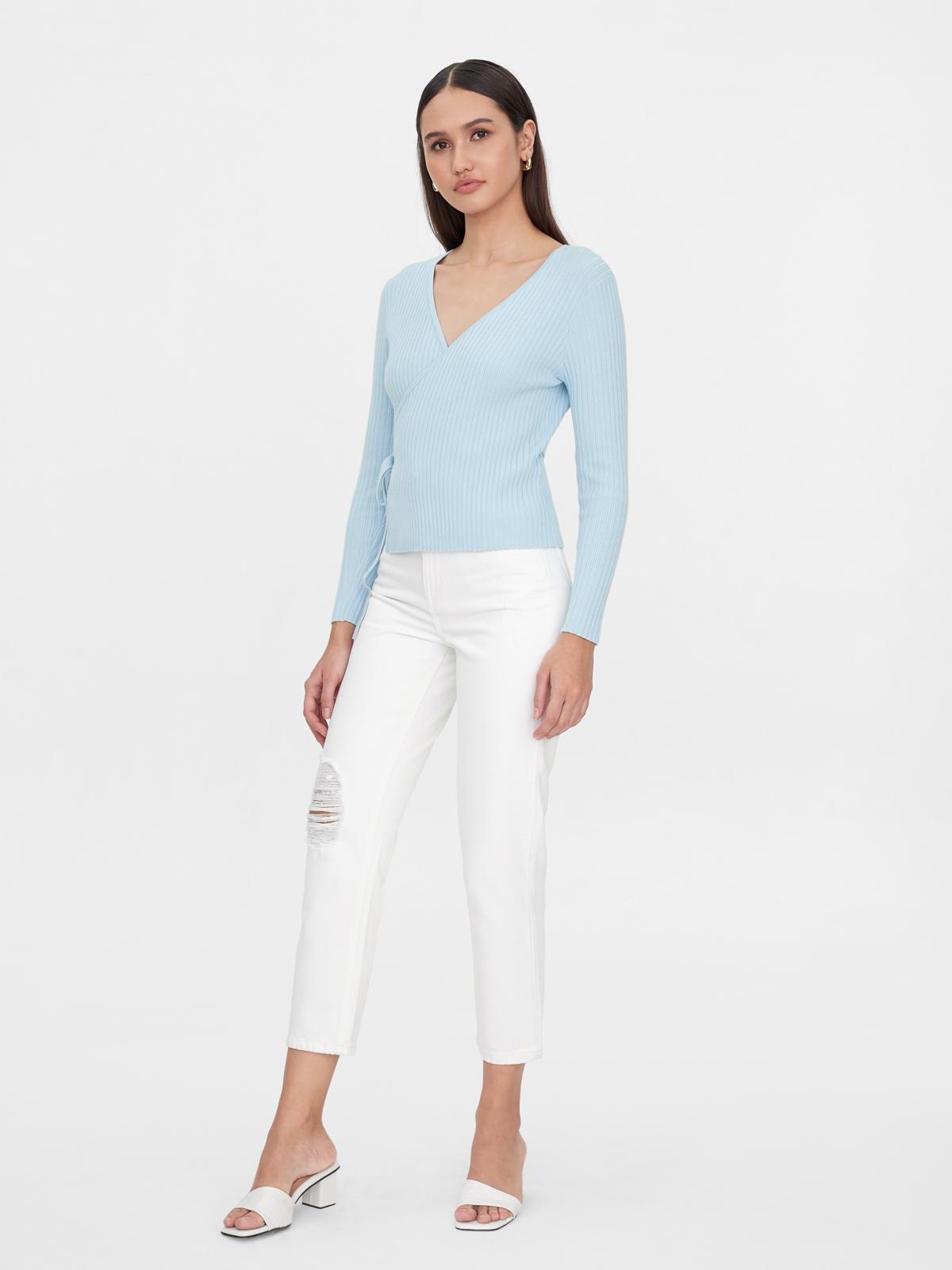 Sustainable Organic Cotton Ripped Jeans - White