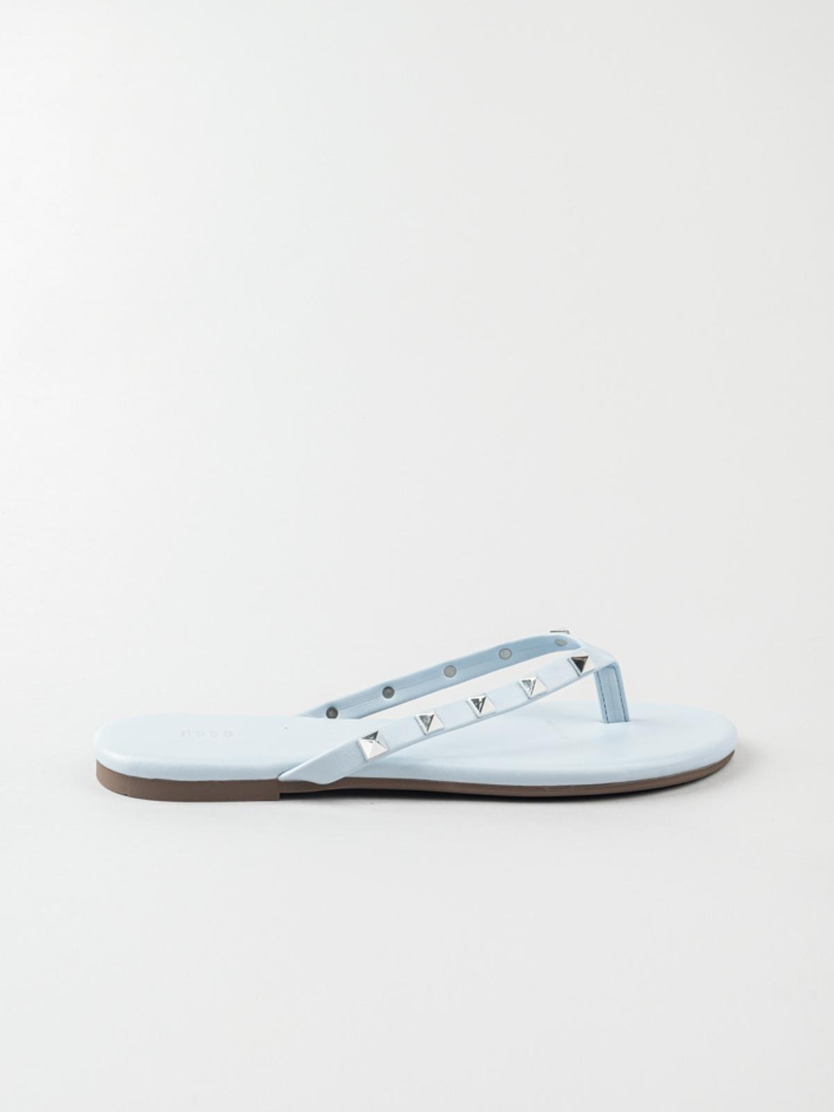 Studded Flat Thong - Blue