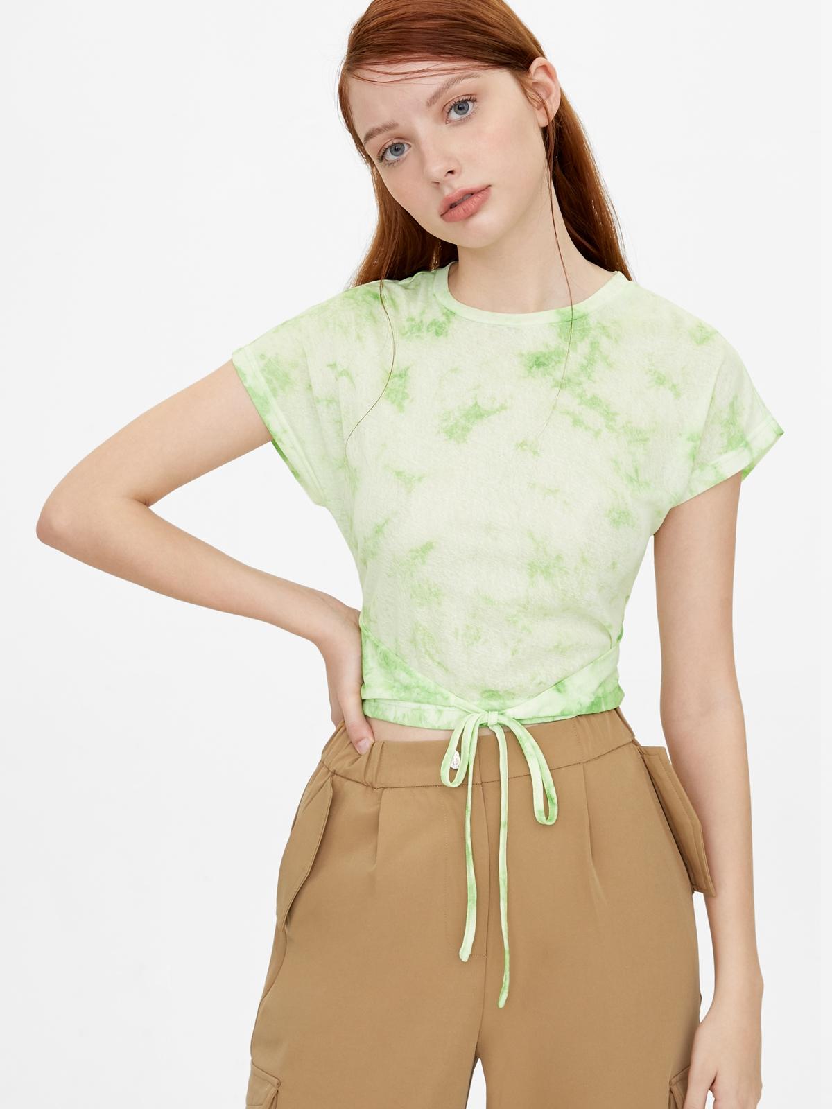 Loose Tie Dye Tee - Green