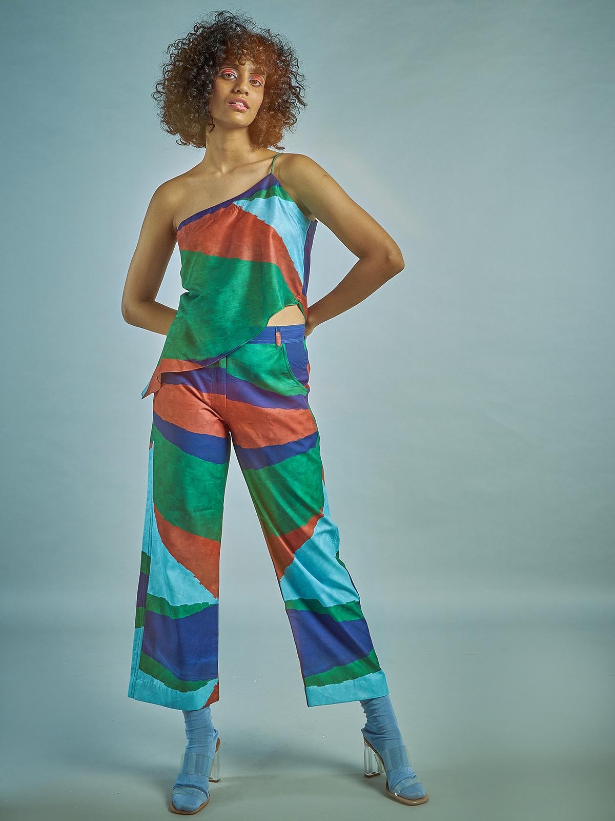 Richmond Cropped Trousers - Multi Color