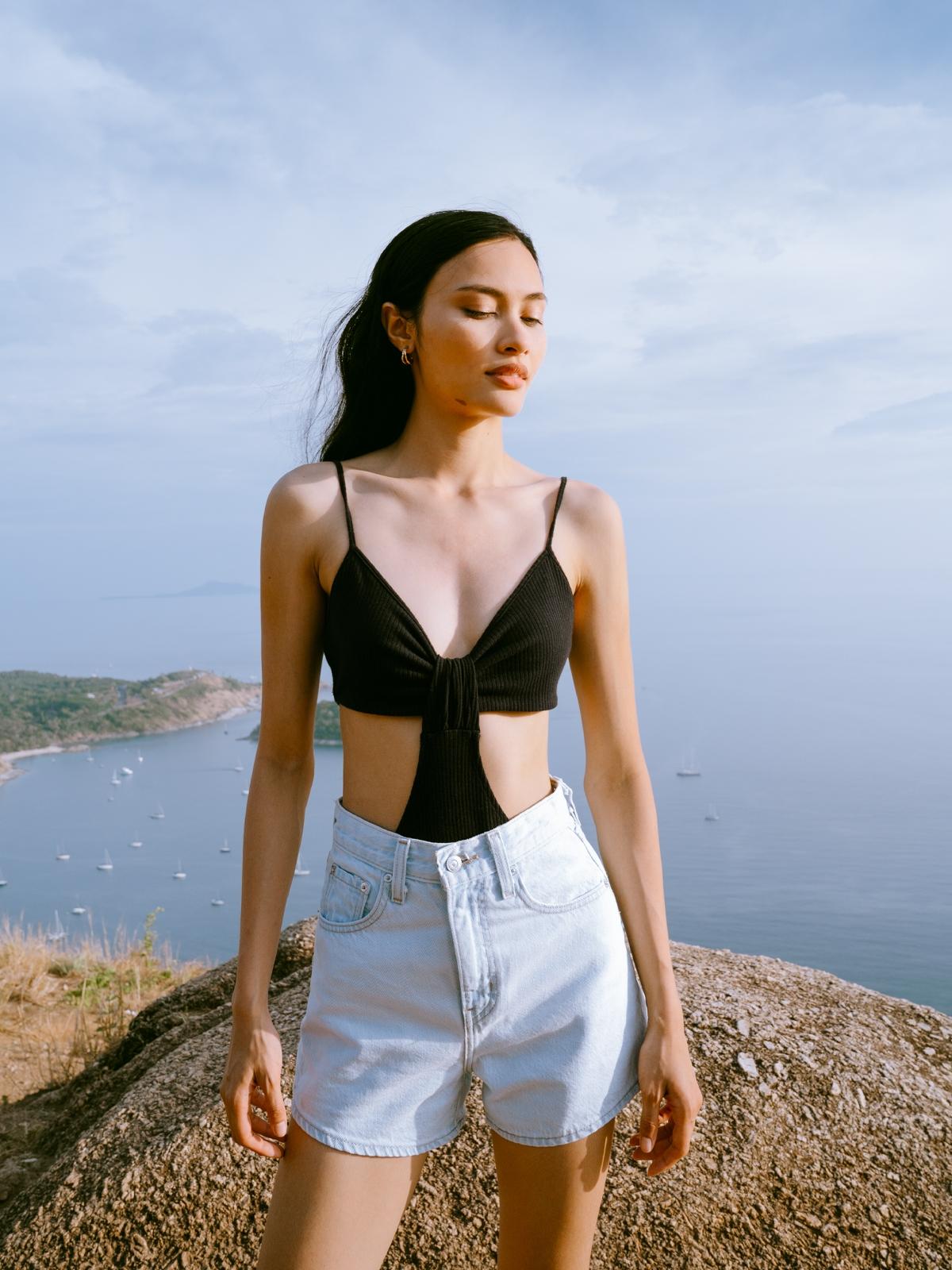 Sustainable Cut Out Bodysuit - Black