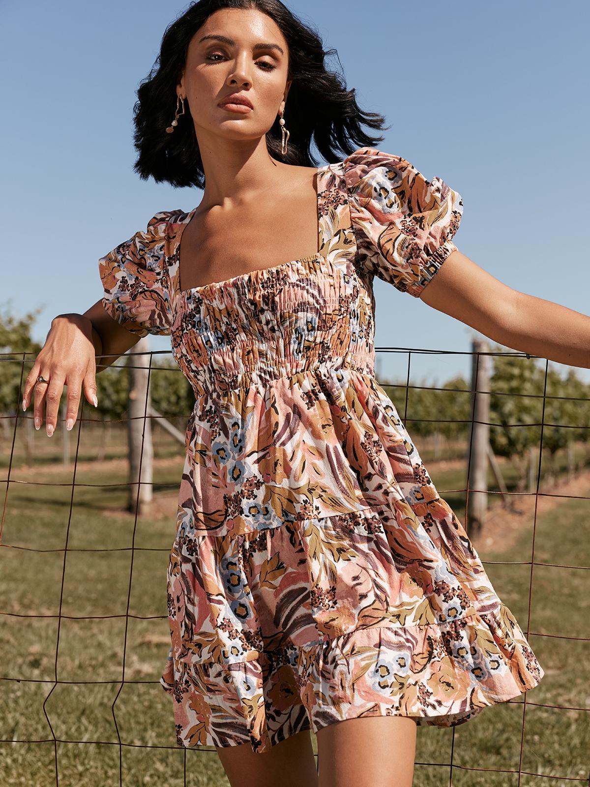 Annalise Mini Dress - Multi Color