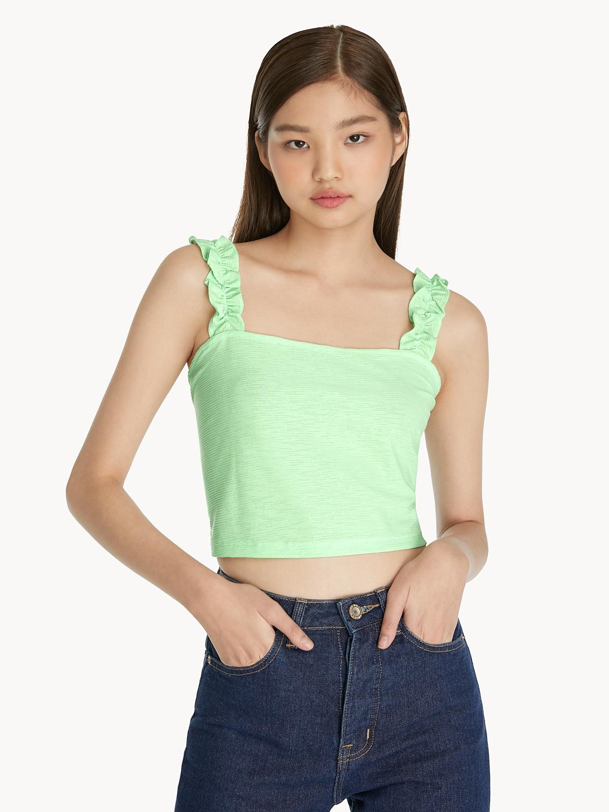 Frill Tank Top - Green